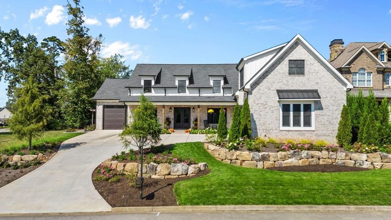 Finished modern farmhouse-style home