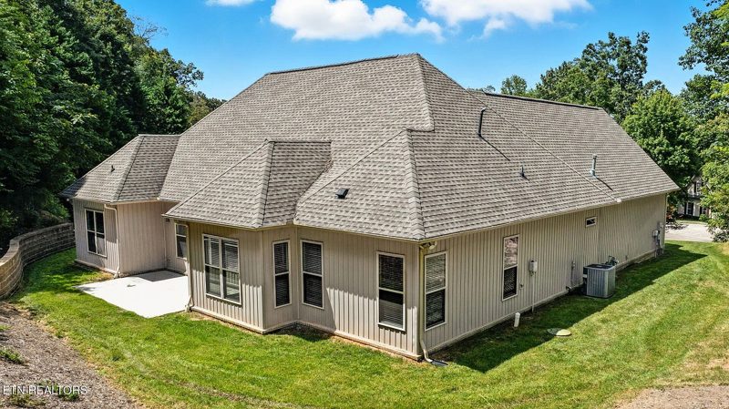Rear exterior of the home