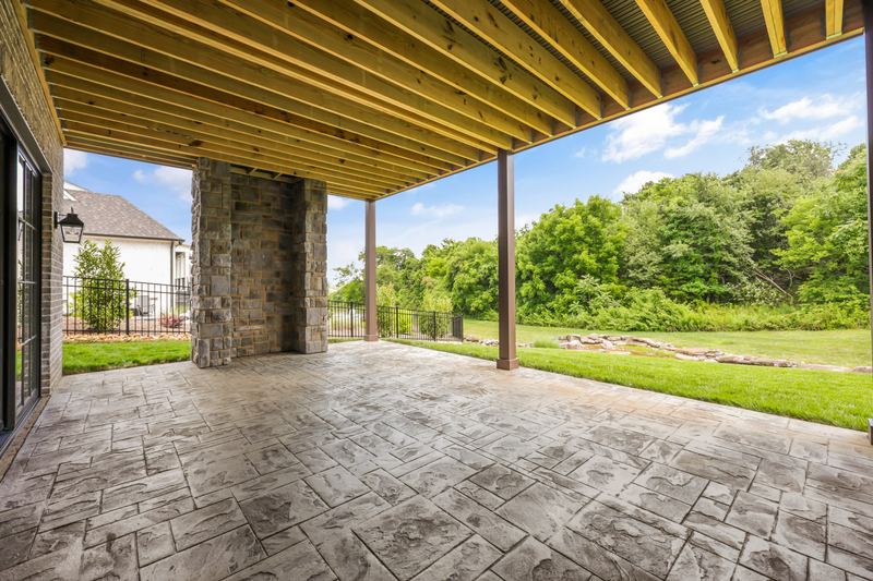 Lower-level covered patio