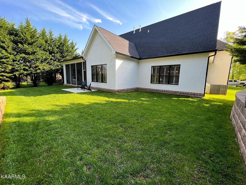 Back yard and rear exterior